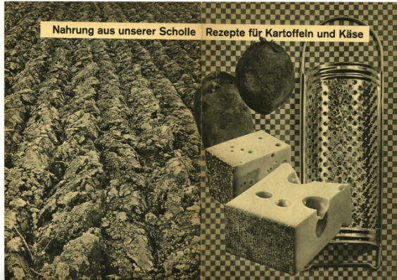 Titelseite Broschüre mit Rezepten für Kartoffel-Käse Gerichte von 1943